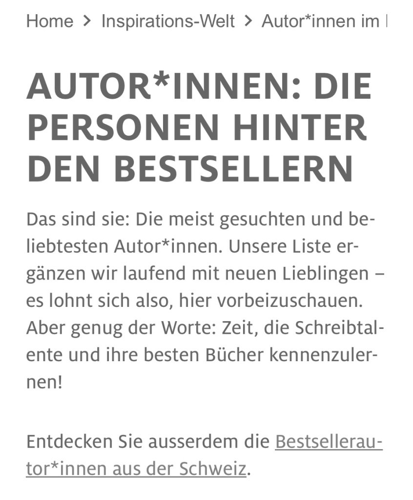 Silke Amberg wird als Bestsellerautorin bei exlibris geführt.