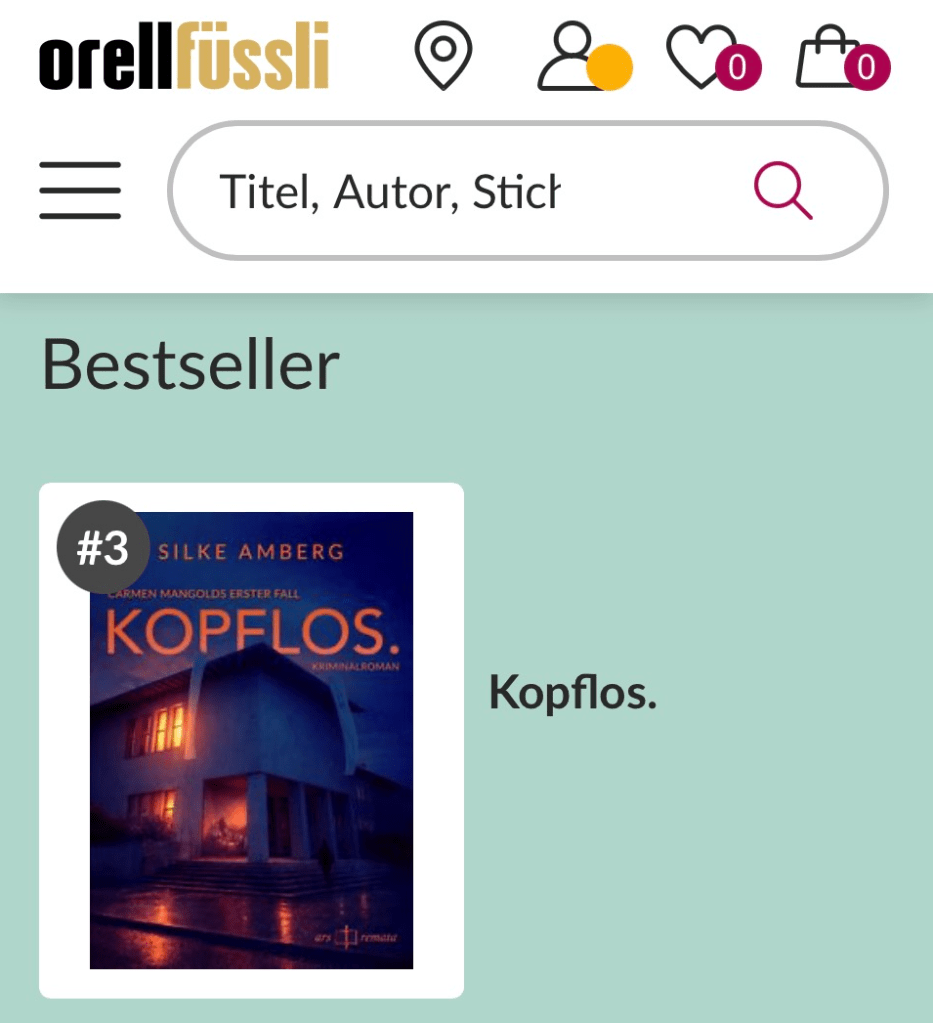 Silke Amberg wird als Bestsellerautorin bei orell Füssli geführt.