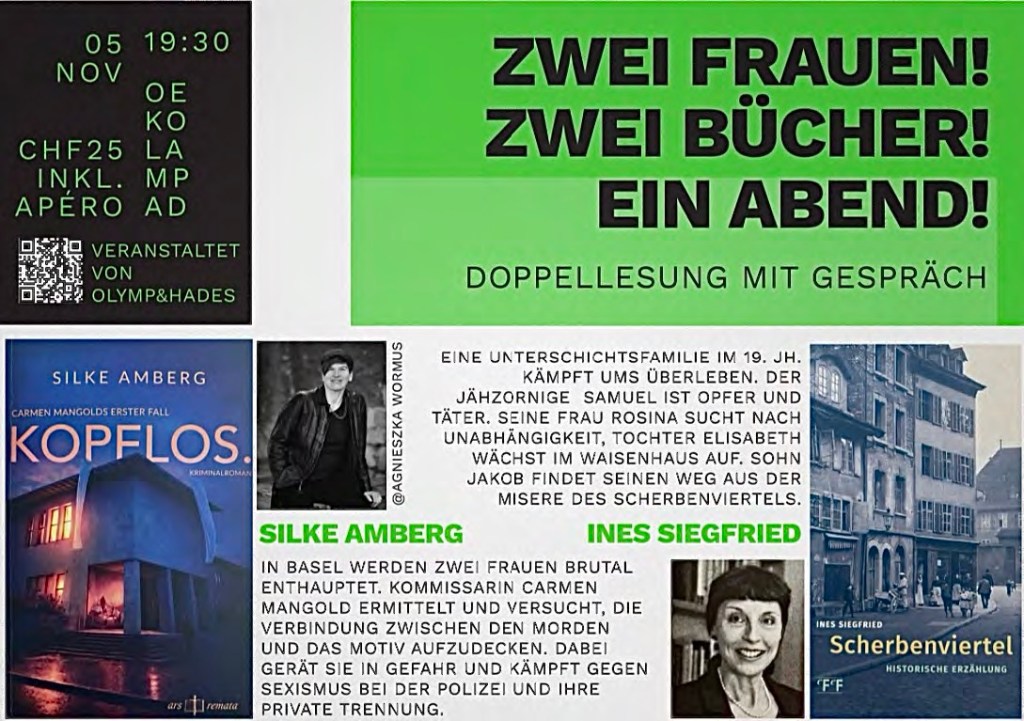 5.11.26 Oekolampad, Basel (Lesung mit Ines&nbsp;Siegfried)
